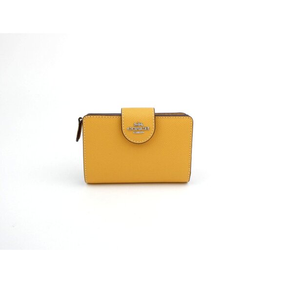 Coach Honeycomb Leather Medium Corner Zip Wallet NWOT 6390 - Picture 1 of 6